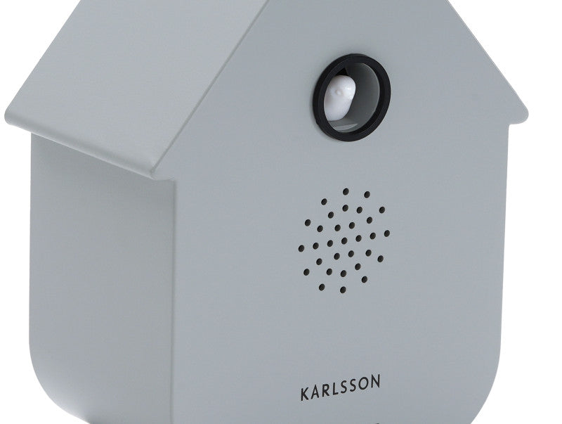 Karlsson Sound Box Modern Cuckoo – Vogelhuisje Mouse grey, detail