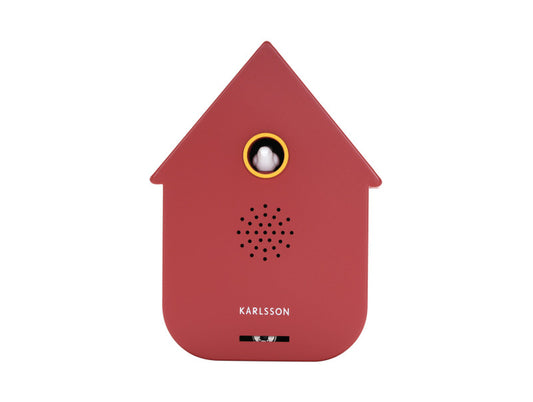 Karlsson Sound Box Modern Cuckoo – Vogelhuisje Red Ochre, voorzijde