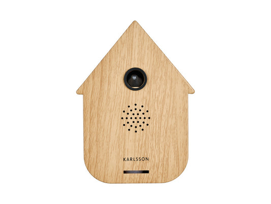Karlsson Sound Box Modern Cuckoo – Vogelhuisje Light wood, voorzijde