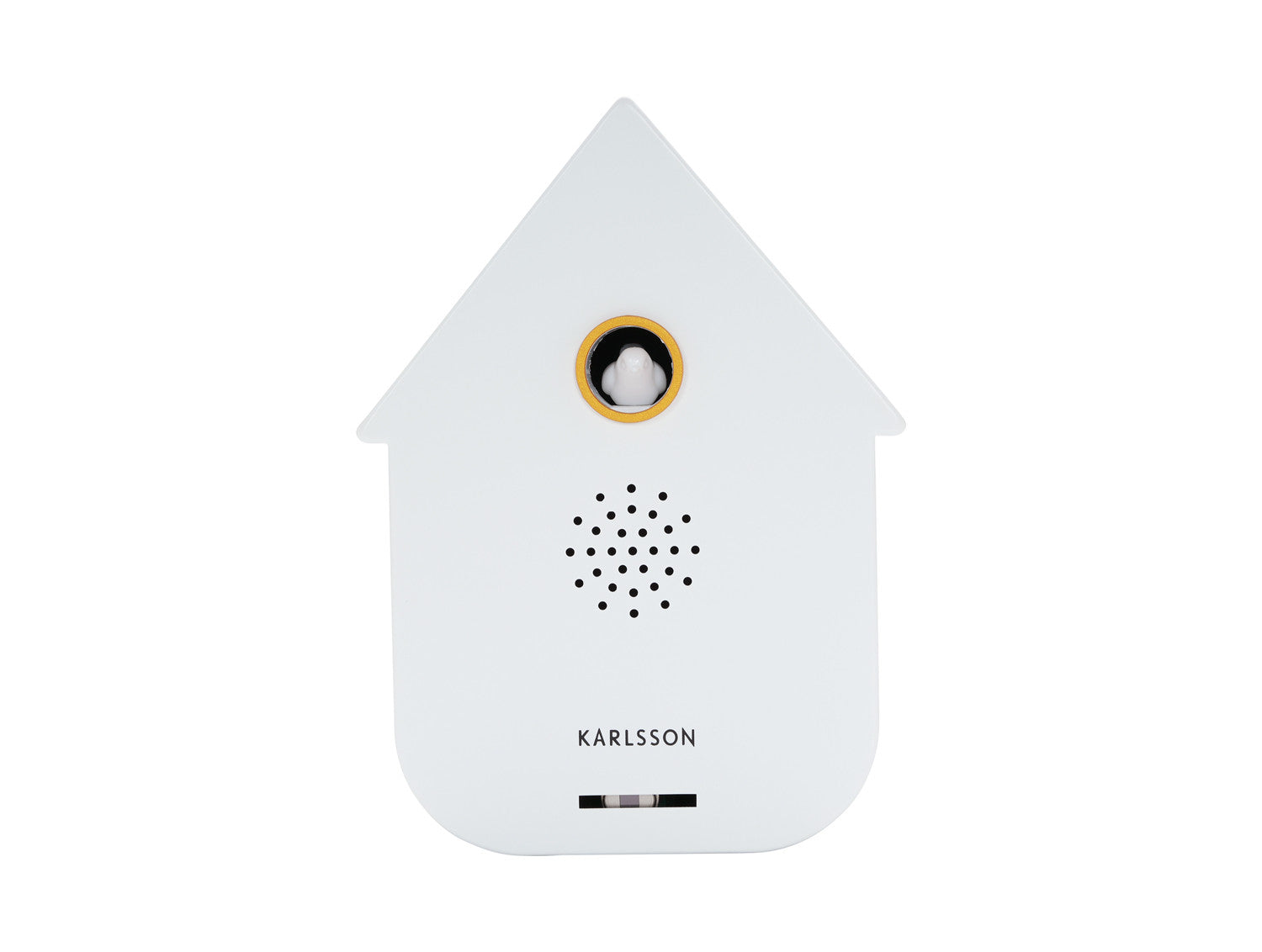 Karlsson Sound Box Modern Cuckoo – Vogelhuisje White, vooraanzicht
