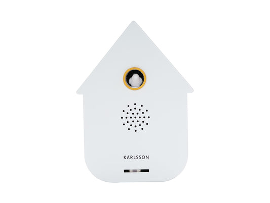 Karlsson Sound Box Modern Cuckoo – Vogelhuisje White, vooraanzicht