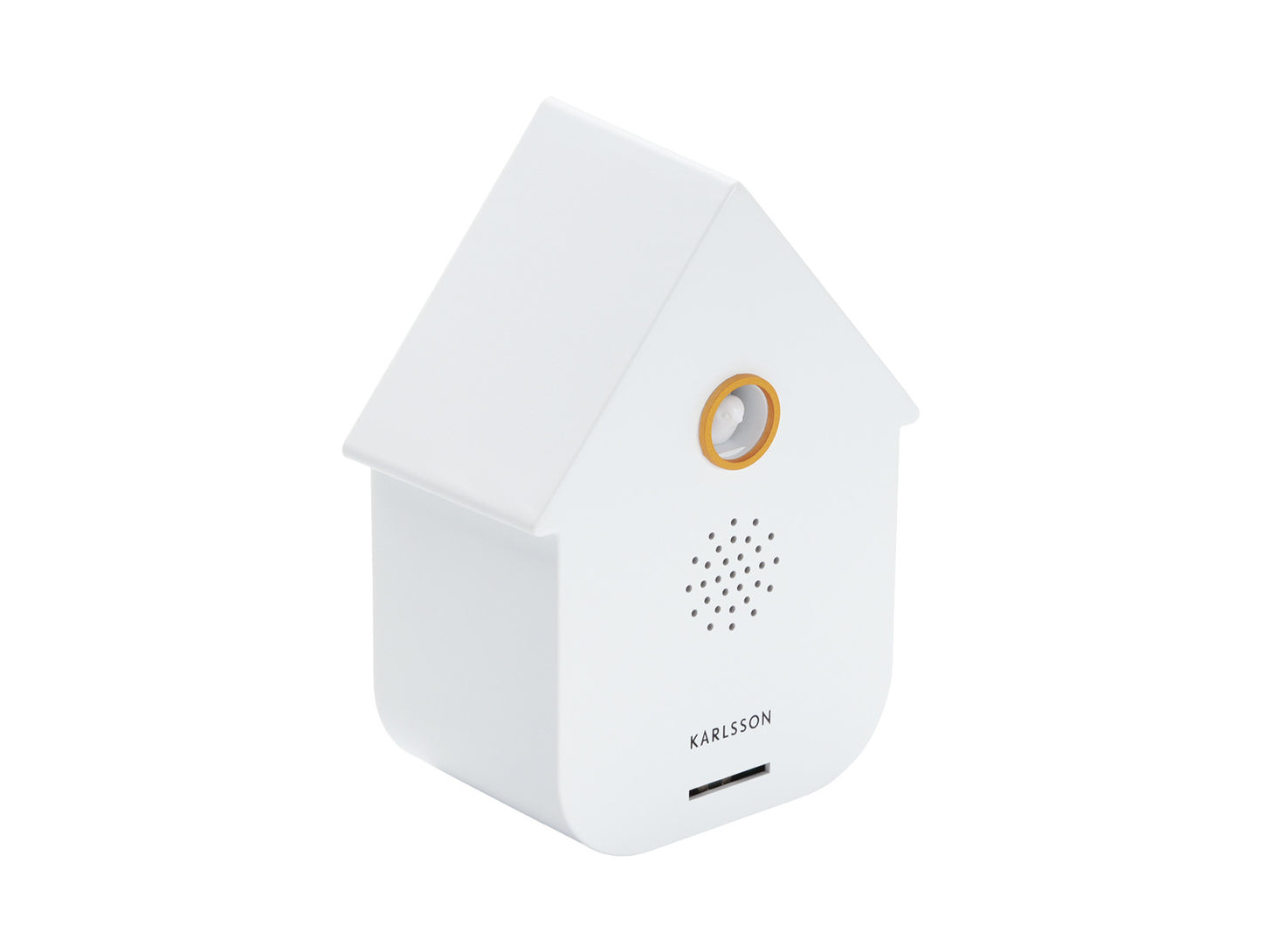 Karlsson Sound Box Modern Cuckoo – Vogelhuisje White, zijaanzicht