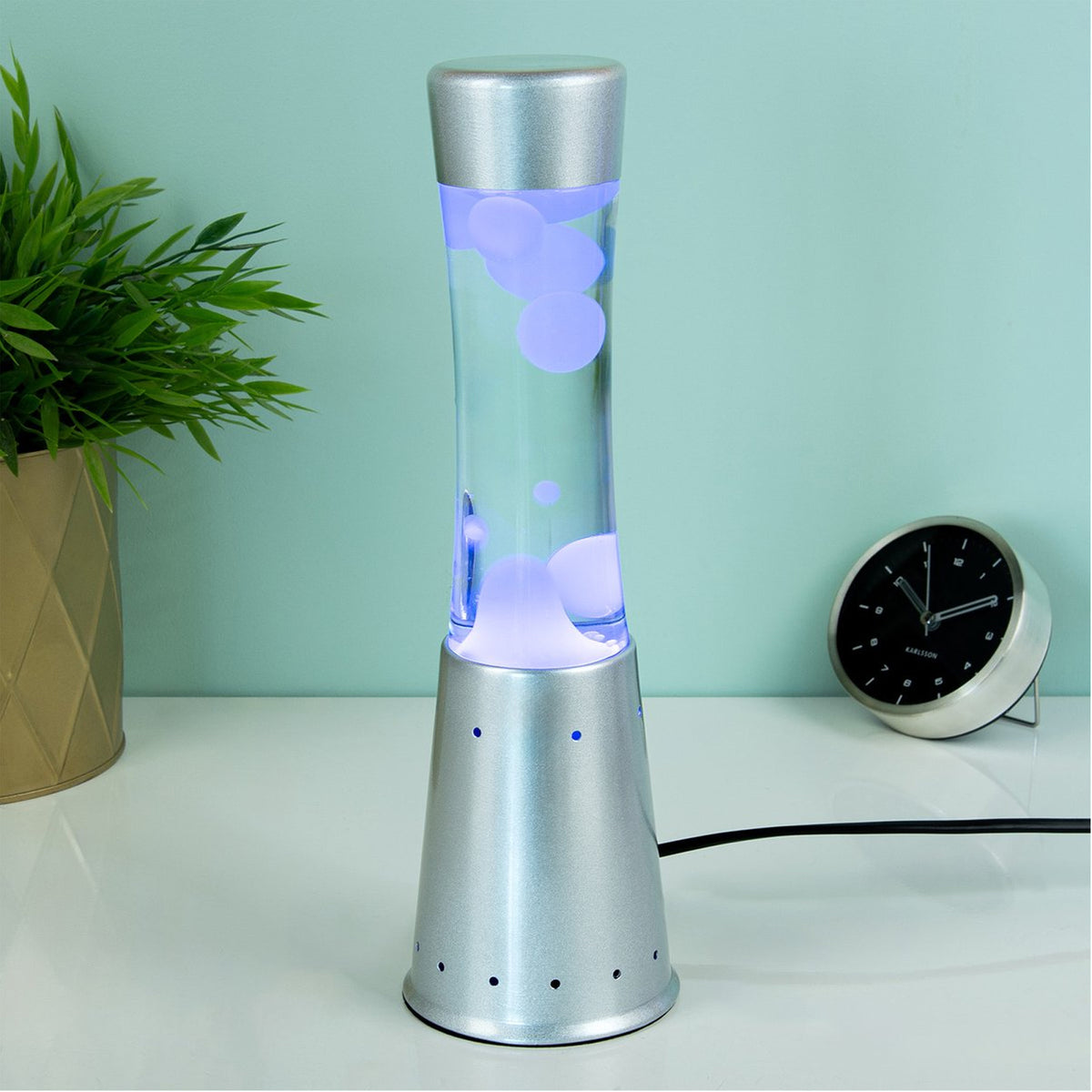 LL2410354 Fisura Led Lavalamp Zilver