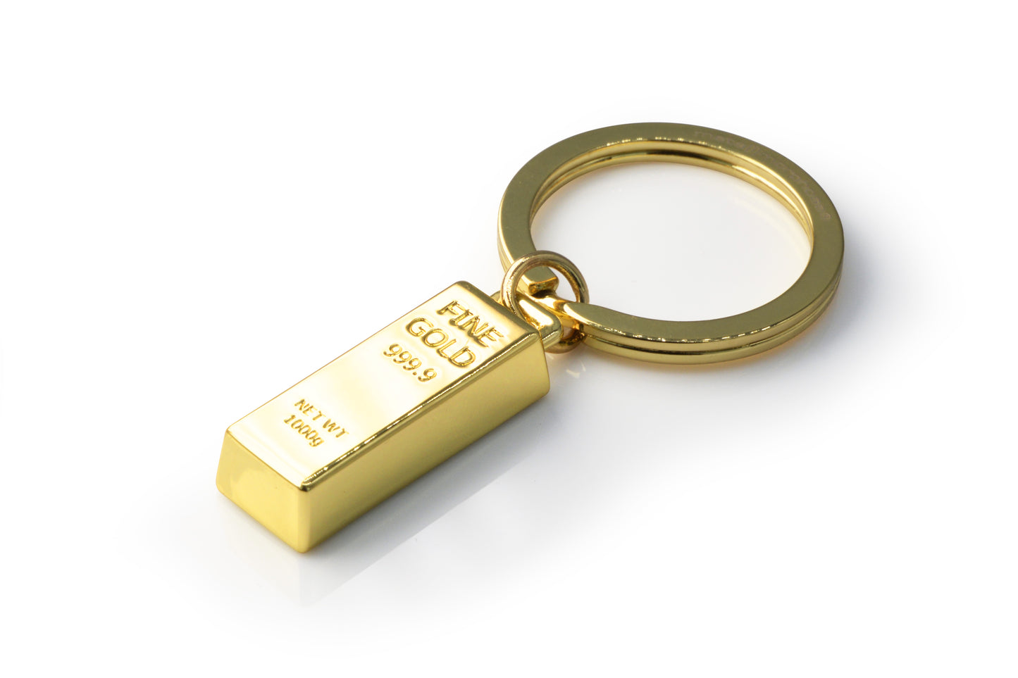 Bar sleutelhanger Metalmorphose sfeerbeeld - goudstaaf cadeauGold