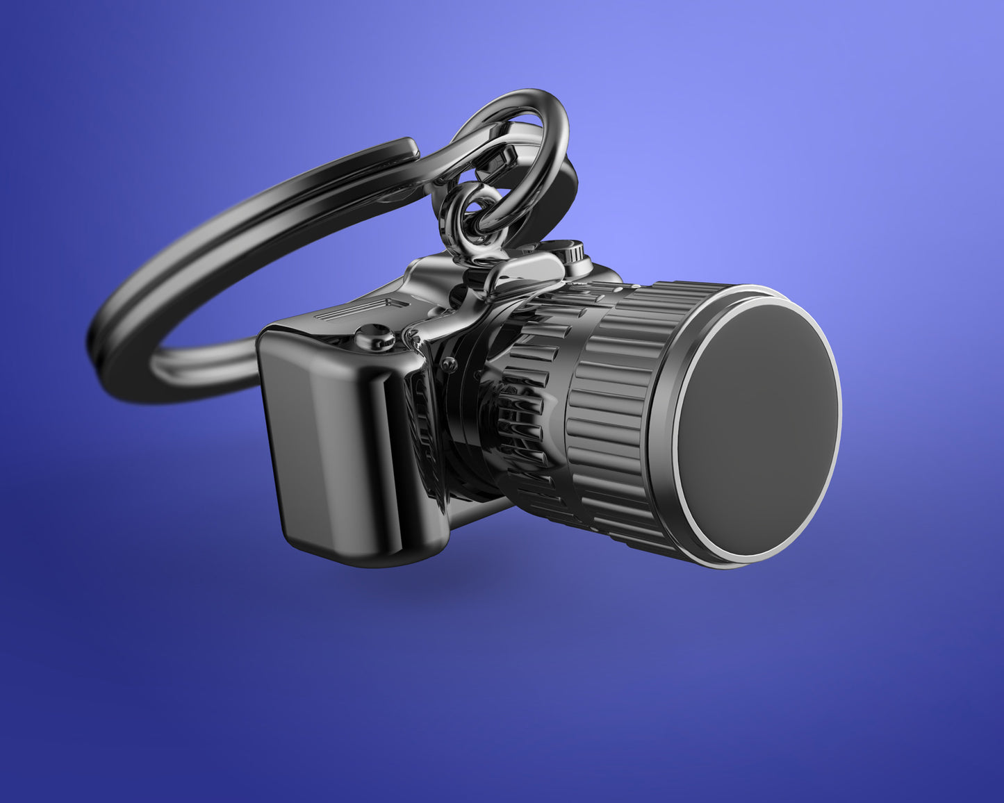 Metalmorphose sleutelhanger Camera