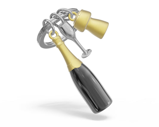 Metalmorphose sleutelhanger Champagne Black