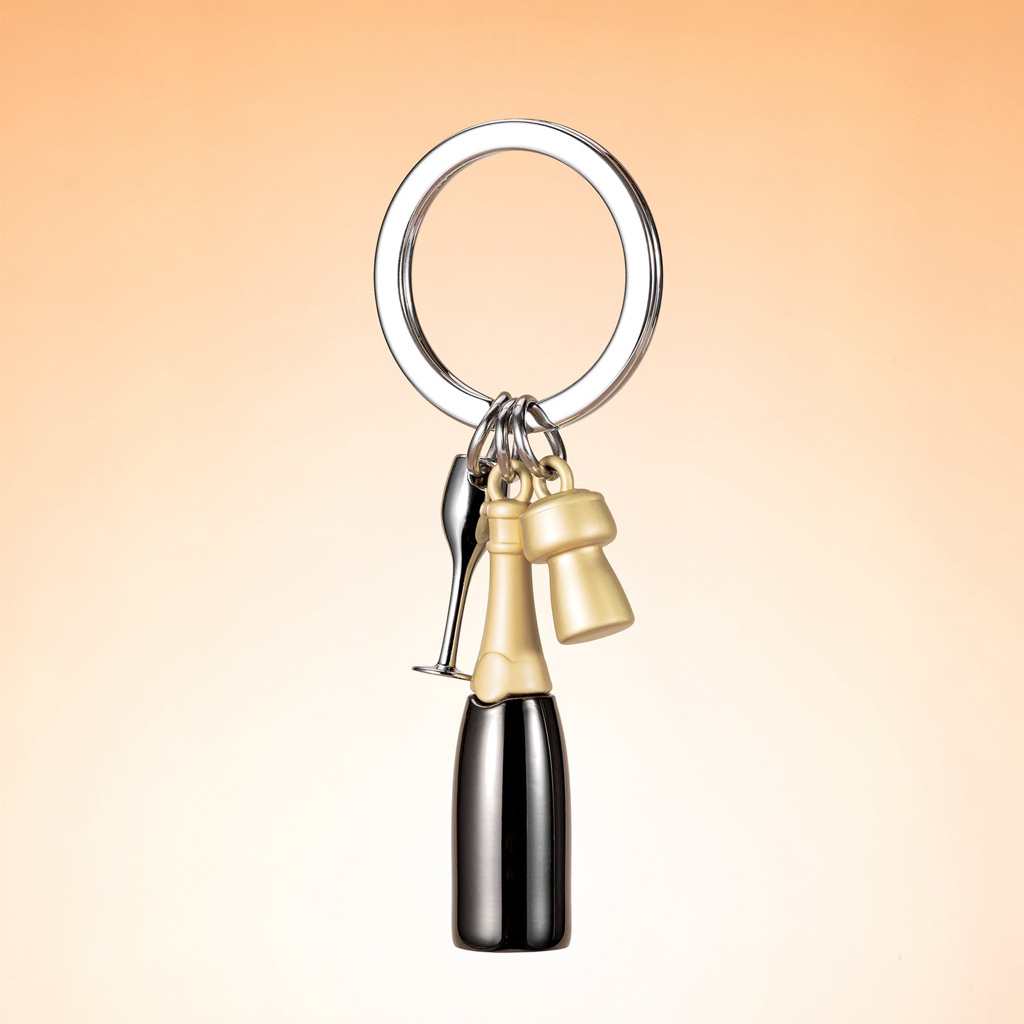 Metalmorphose sleutelhanger Champagne Black