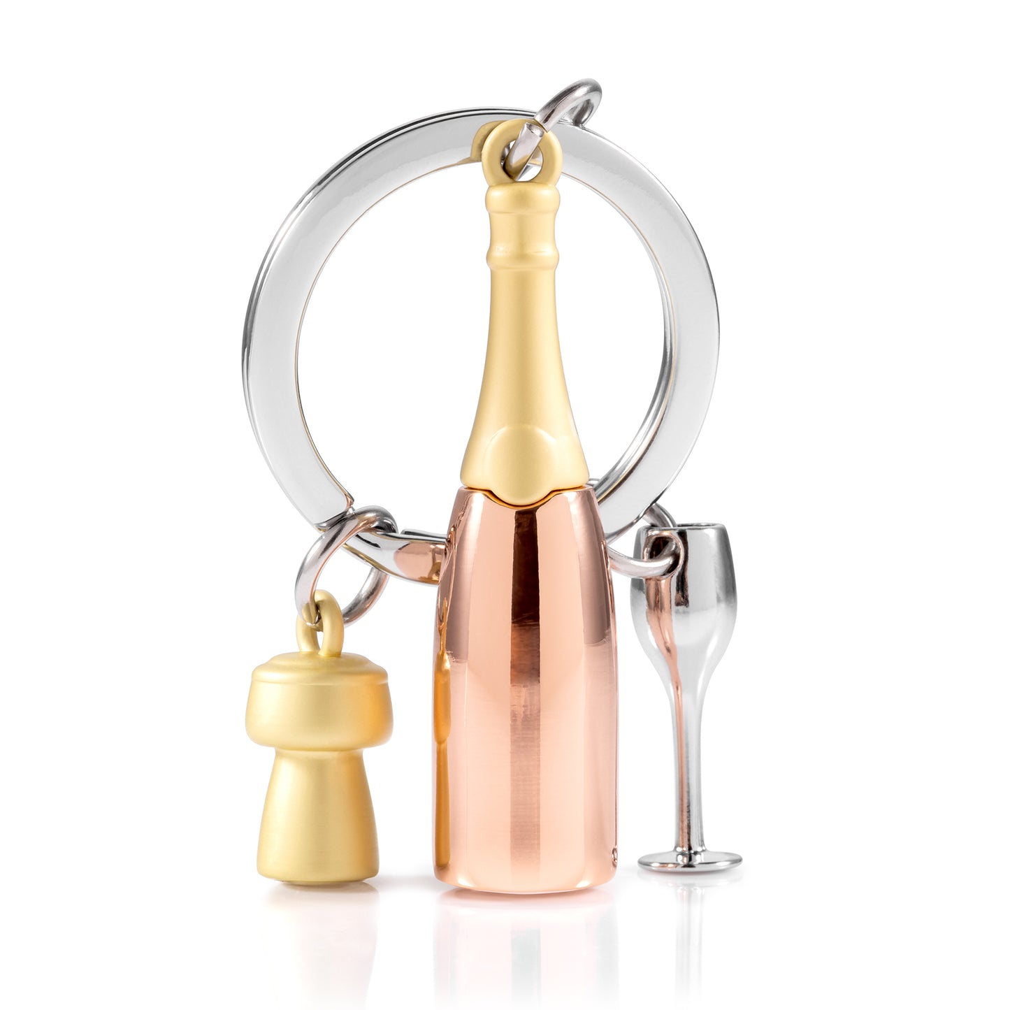 Metalmorphose sleutelhanger Champagne Rosé