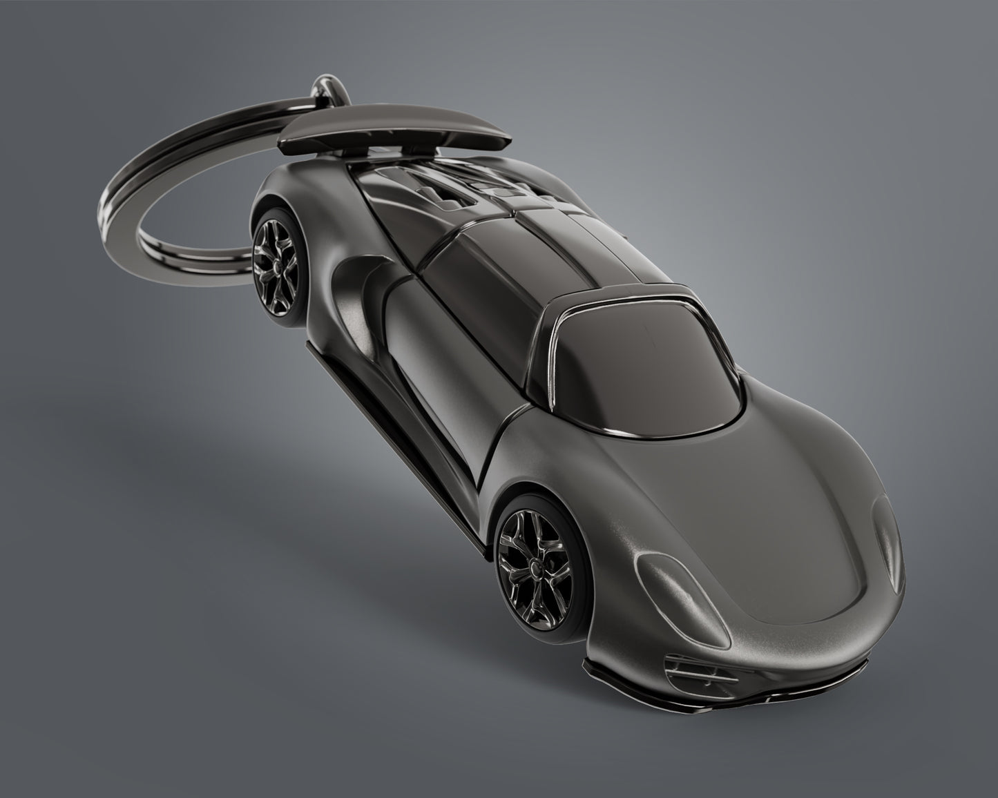 Metalmorphose sleutelhanger Black Super Car