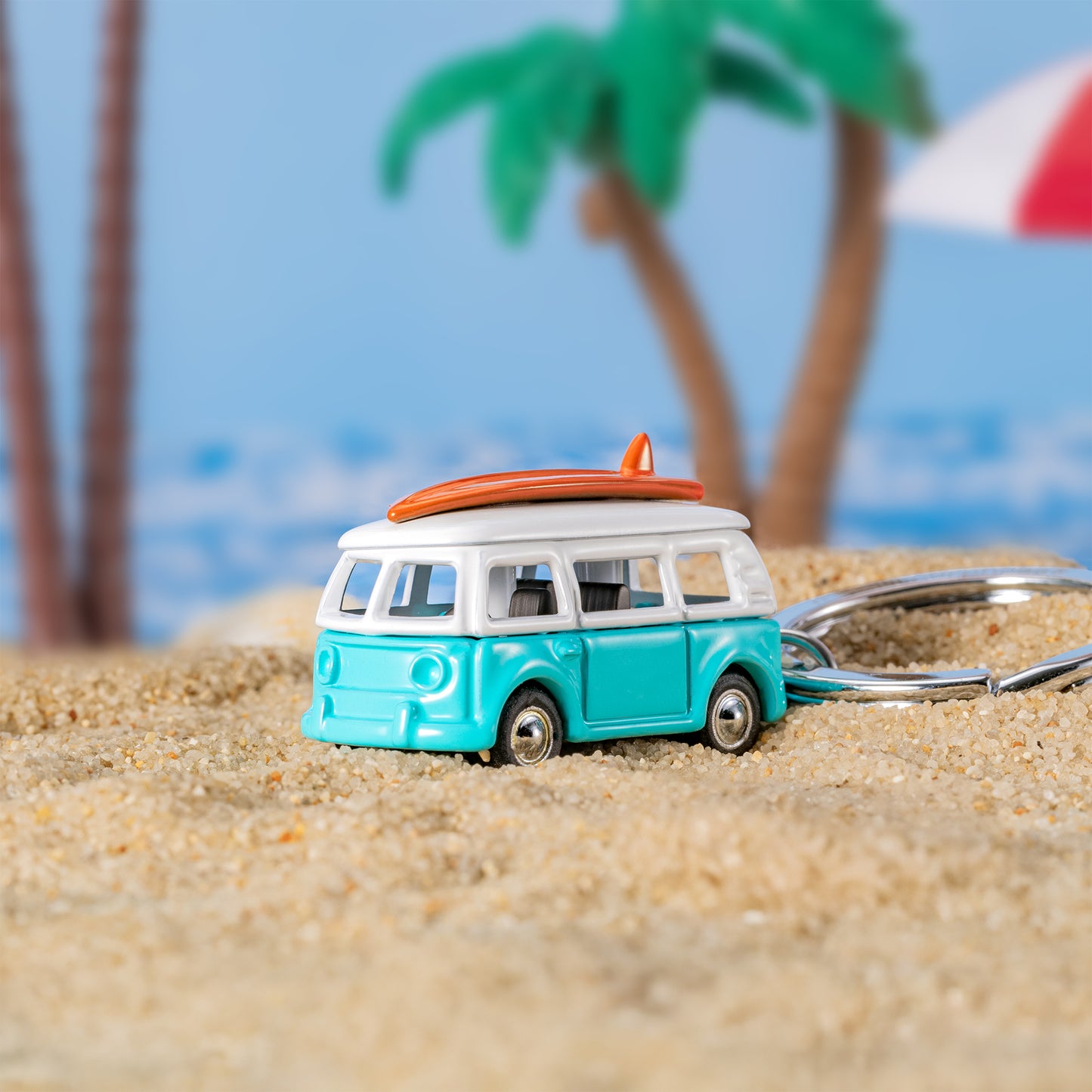 Metalmorphose sleutelhanger Surfer Van
