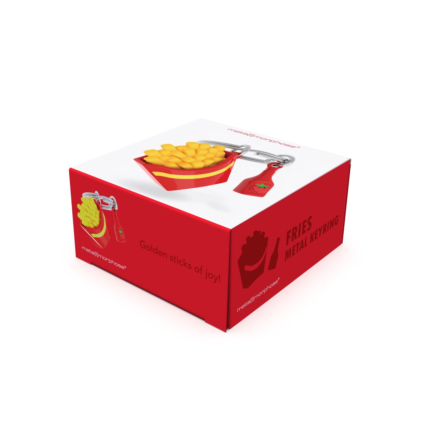 Metalmorphose sleutelhanger French Fries with Ketchup Bottle