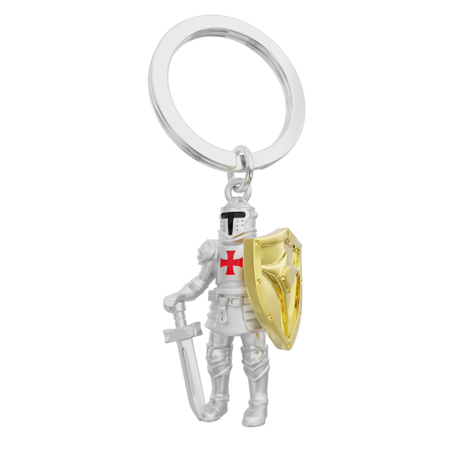 Knight with Sword & Shield sleutelhanger Metalmorphose sfeerbeeld - ridder cadeau