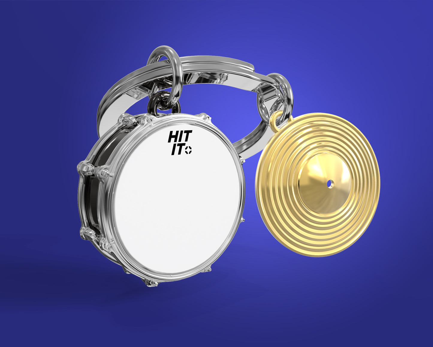 Metalmorphose sleutelhanger Drums