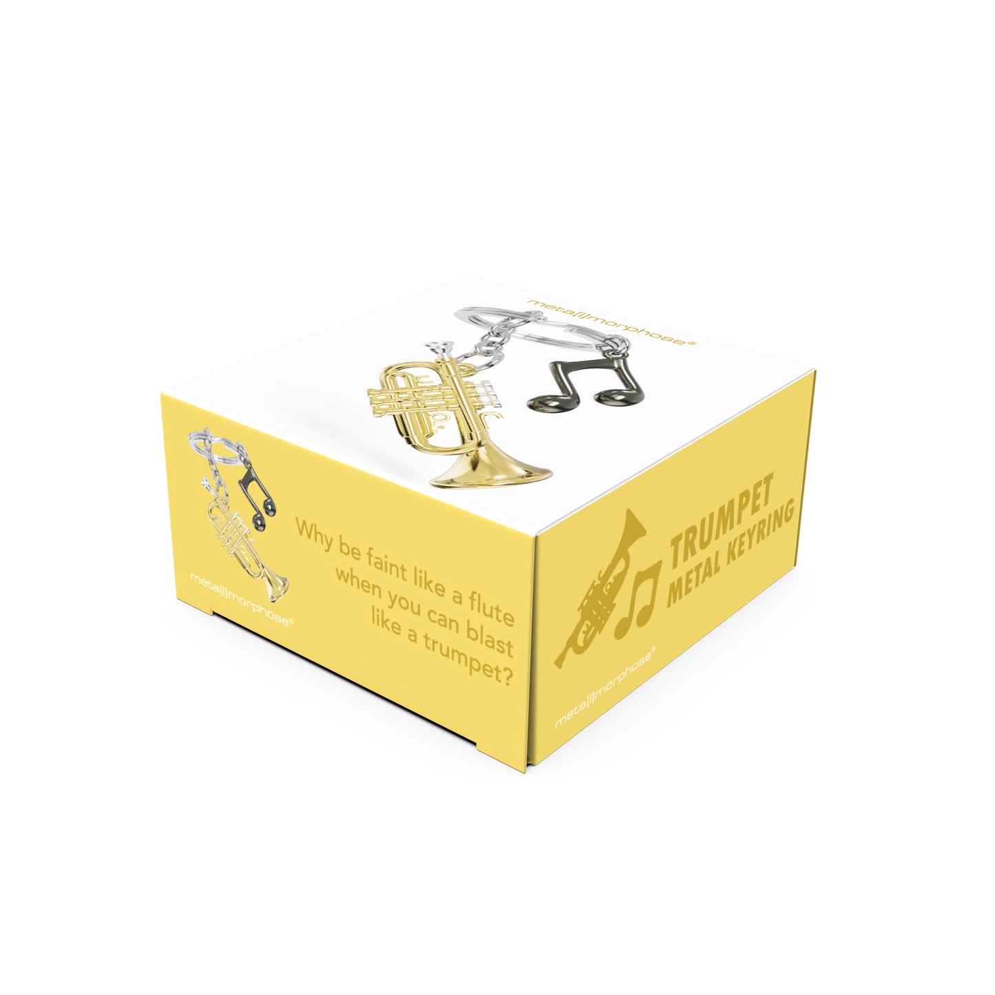 Metalmorphose Trumpet sleutelhanger in luxe Vectorbox verpakking