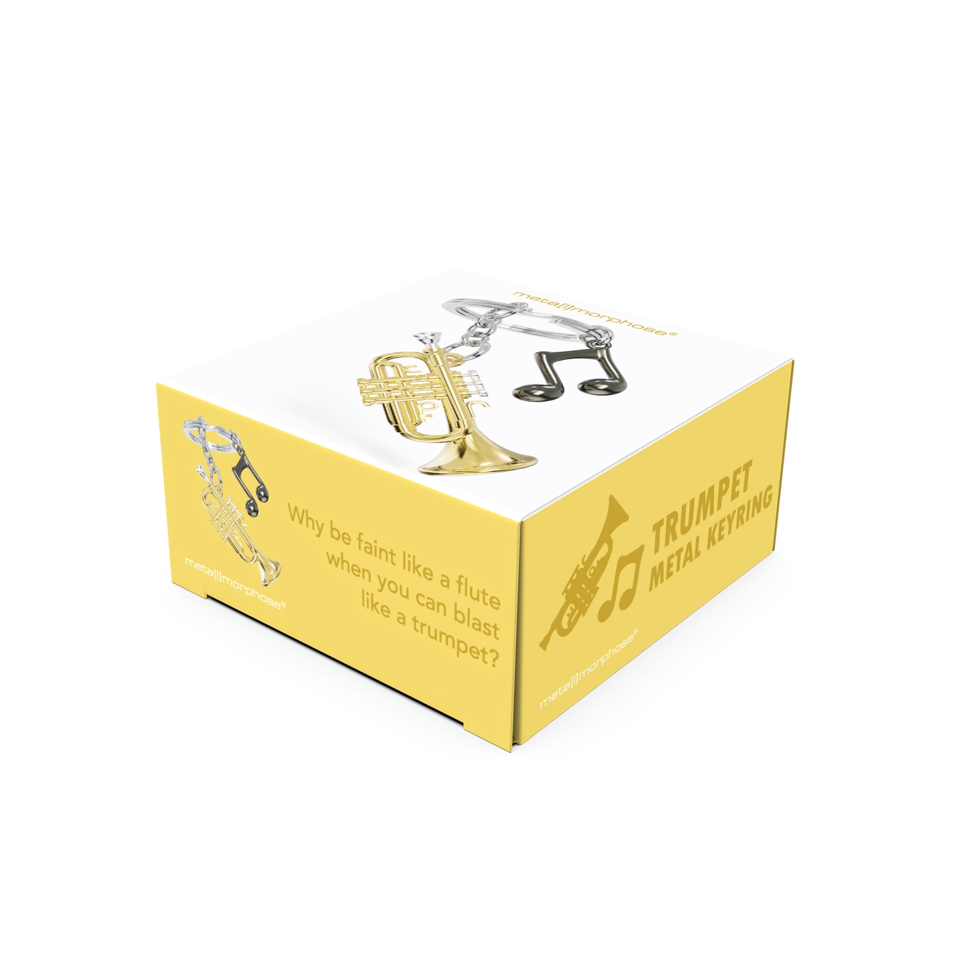 Metalmorphose Trumpet sleutelhanger in luxe Vectorbox verpakking