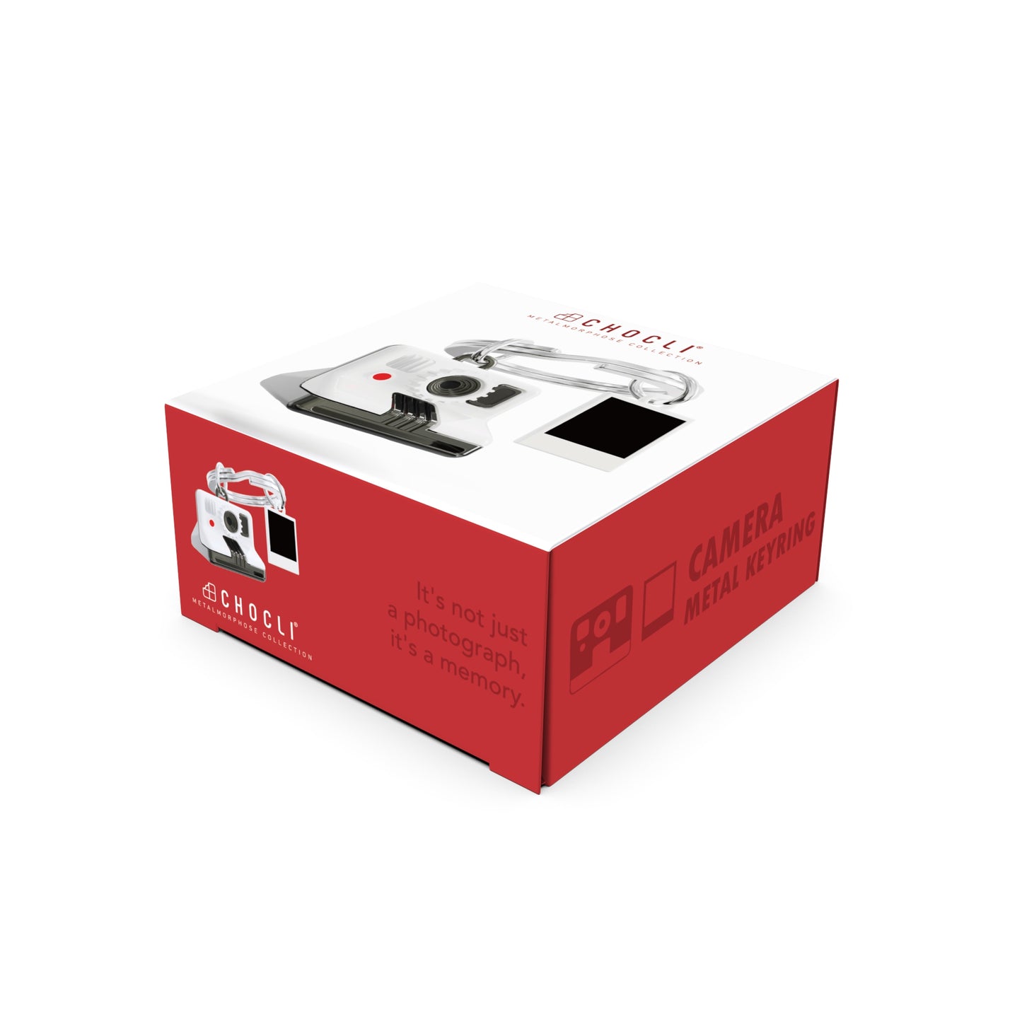 Metalmorphose® Sleutelhanger Instant Camera – Wit/Zwart – Camera Sleutelhanger - verpakking