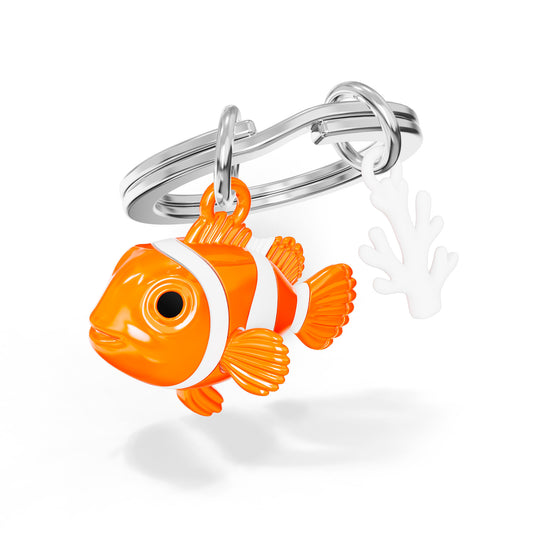 Metalmorphose Clownfish sleutelhanger – vooraanzicht, Animal Wildlife Collection