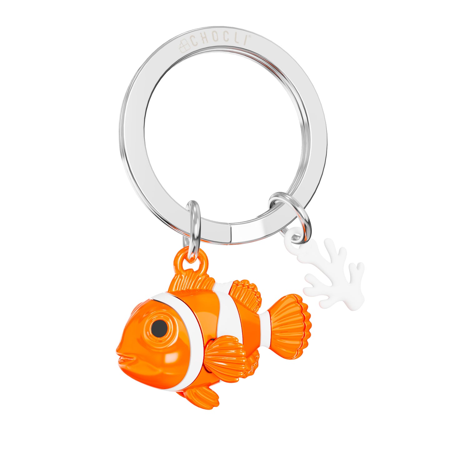 Metalmorphose Clownfish sleutelhanger – zijaanzicht, Animal Wildlife Collection
