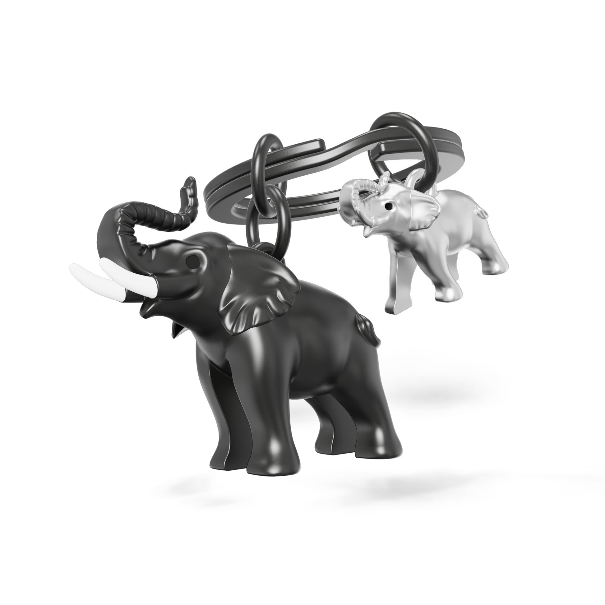 Metalmorphose Elephant sleutelhanger – zijaanzicht, Animal Wildlife Collection