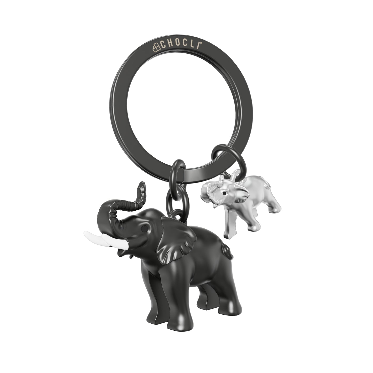 Metalmorphose Elephant sleutelhanger – vooraanzicht, Animal Wildlife Collection