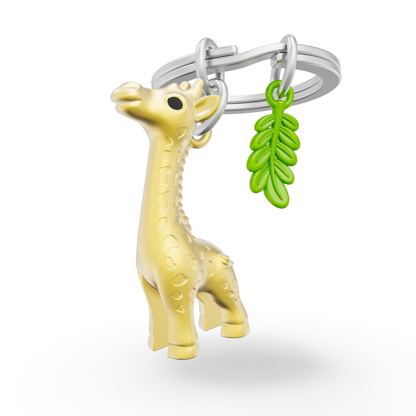 Metalmorphose Giraffe sleutelhanger – zijaanzicht, Animal Wildlife Collection

