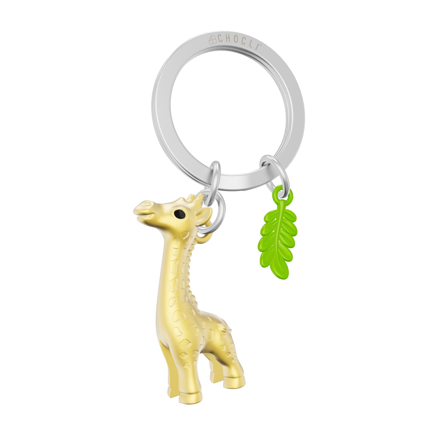 Metalmorphose Giraffe sleutelhanger – vooraanzicht, Animal Wildlife Collection