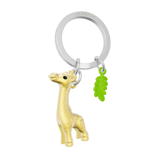 Metalmorphose Giraffe sleutelhanger – vooraanzicht, Animal Wildlife Collection