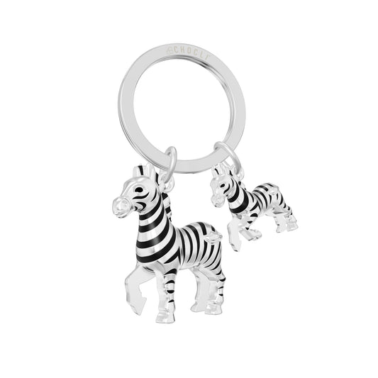 Metalmorphose Zebra sleutelhanger – vooraanzicht, Animal Wildlife Collection