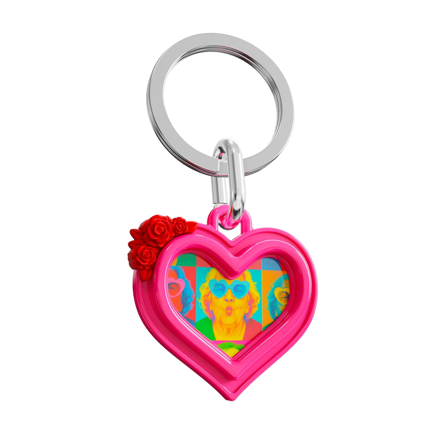 Metalmorphose® Sleutelhanger Wave Photo Frame Heart - detail