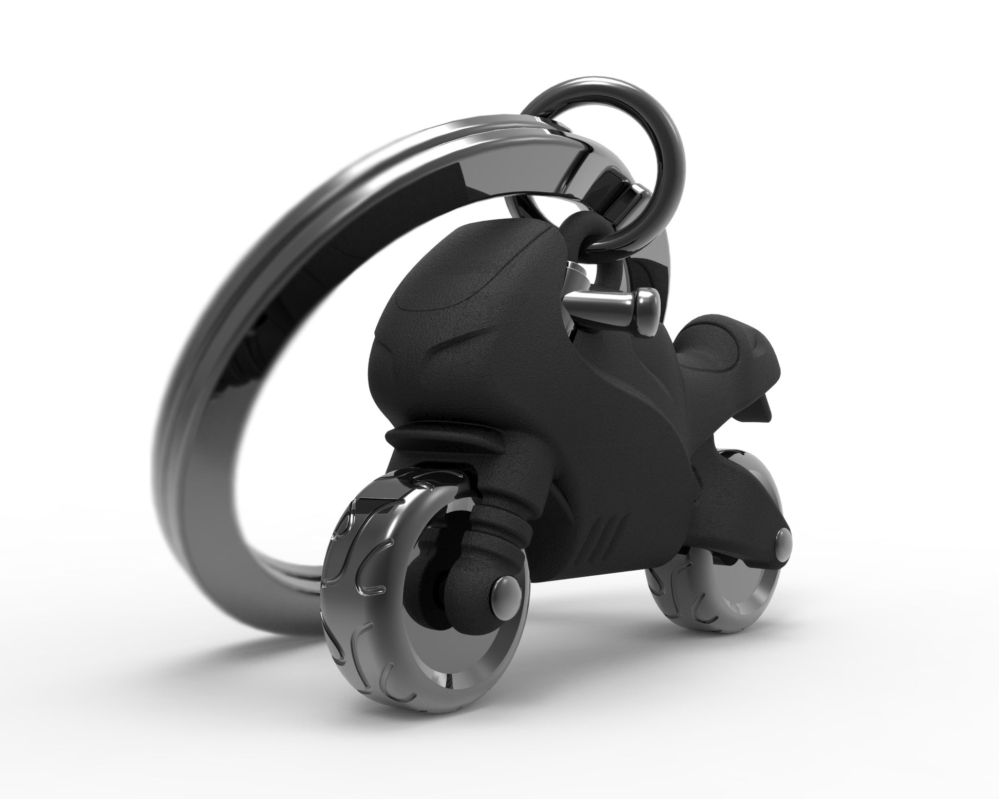 Metalmorphose Motorbike sleutelhanger - gedetailleerde motorfiets in metaal