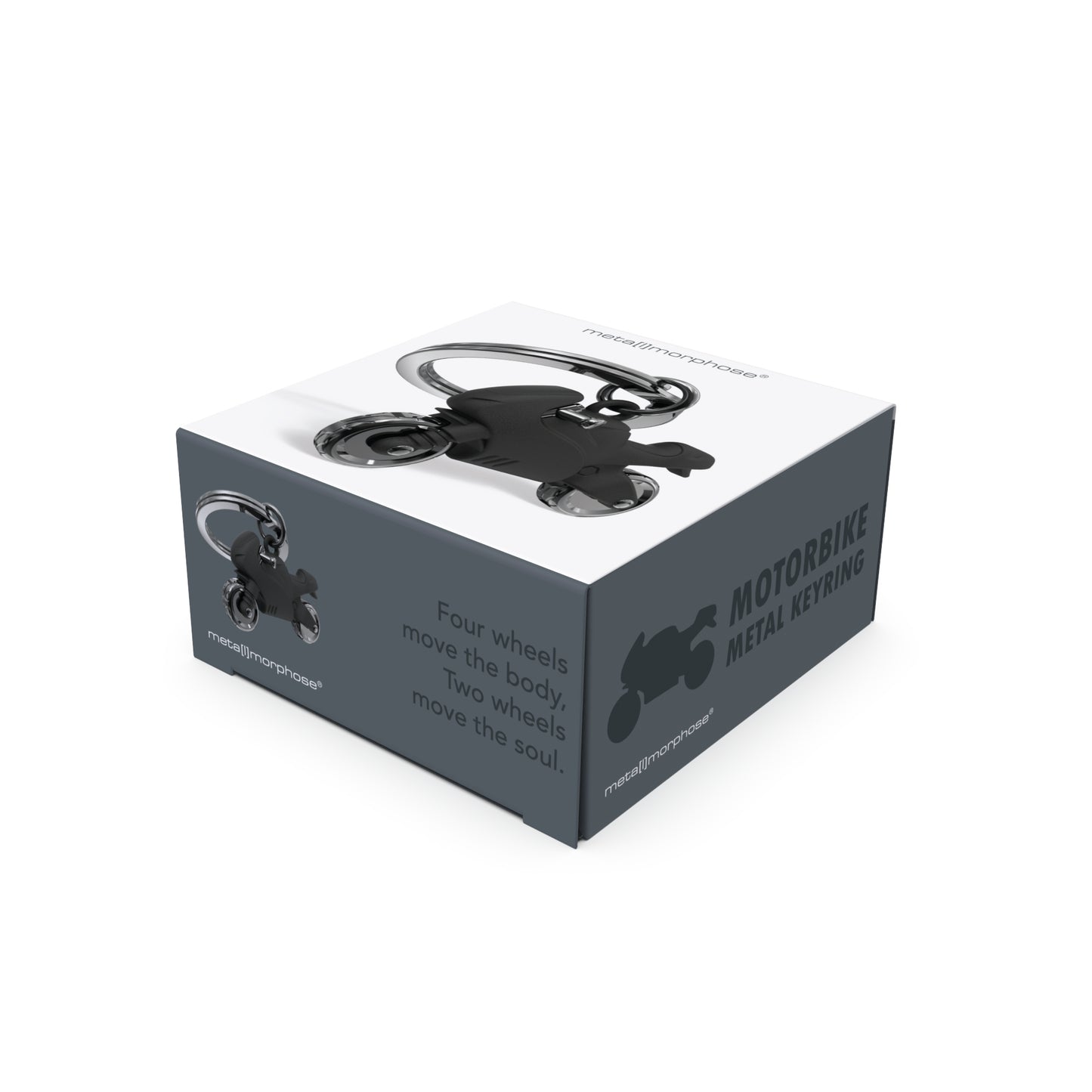 Metalmorphose Motorbike sleutelhanger in luxe Vectorbox verpakking