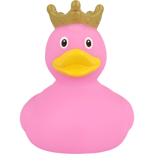 Badeend Duck with Crown Pink